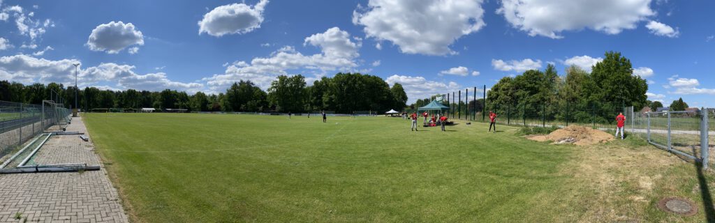 panorama foto van het strakke veld