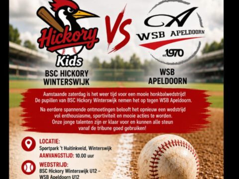 Kom onze pupillen aanmoedigen: Hickory vs. WSB Apeldoorn!